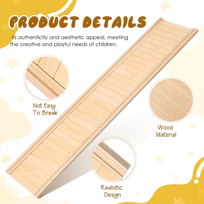 Miniature Dollhouse Wainscoting Panels: 1:12 Scale Wooden Dollhouse Trims for Accessories Creative DIY Projects