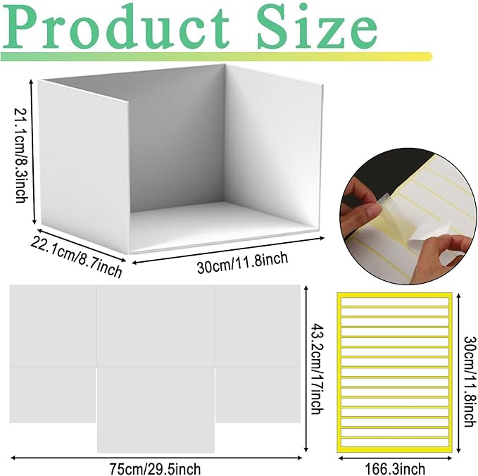 3 Pcs DIY Cardboard Diorama Display Kit – 11.8" x 8.7" x 8.3" Project Box with Double-Sided Tape, Ideal for Crafting Toys, School Projects & Model Scenes