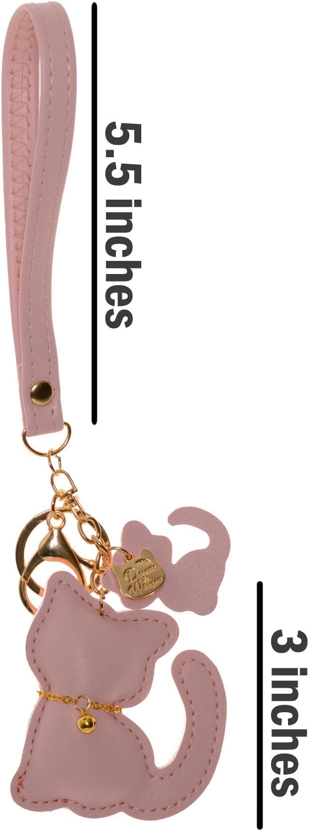 Dreams and Whispers Faux Fur Ball Pom Pom Key Chain Ring for Women Bag Pendant