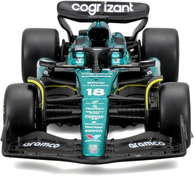 Bburag 2023 1/43 New F1 Team AMR23#18 Stroll Formula One for Aston Martin 1:43 AM23#18 Alloy F1 Adult Model Car DieCast Collectible