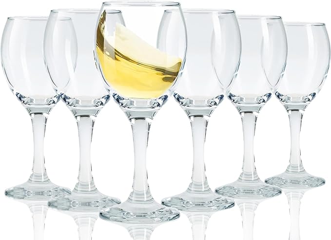 Limoncello Glasses Shot Glasses with Stem, Cordial Glasses Port Wine Glasses 3 oz(set of 6) (6, 4.5oz)