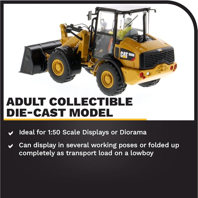 Diecast Masters 1/50 High Detail Caterpillar 906M Compact Wheel Loader - High Line Series 85557