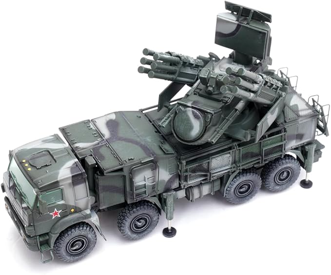 Panzerkampf | 1:72 Scale Military Diecast | Pantsir-S1 Ru Air Defense Weapon System | Tri-Colour Camouflage | Model 12216PA