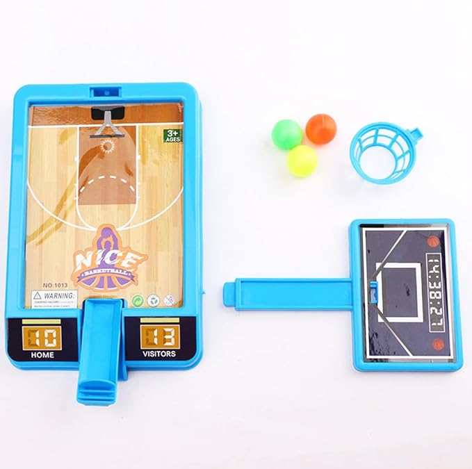 2 Pack Basketball Game Toys, Tabletop Basketball Shooting Game for Kids and Adults, Desk Games for Office for Adult to Reduce Stress, Basketball Party Favors Classroom Prizes for Boys Girls