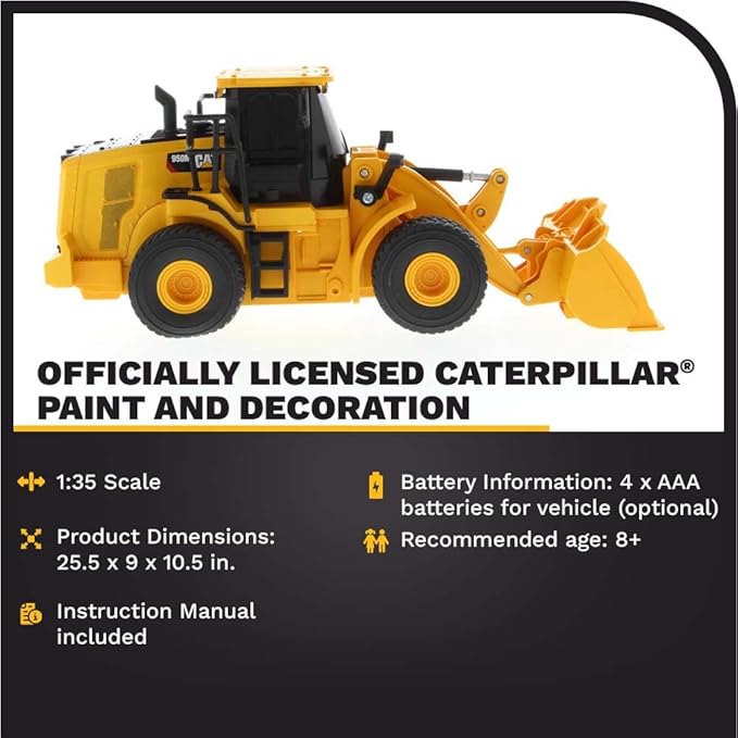 Diecast Masters | 1:35 Scale Radio Control Cat 950M Wheel Loader | Model 23003