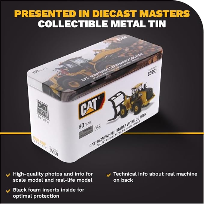 Diecast Masters 1/87 Caterpillar 972M Wheel Loader HO Series Vehicle 85949