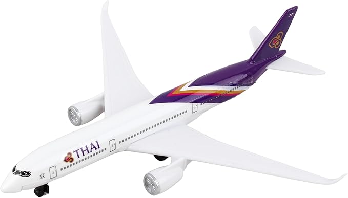 Daron Toy Airplane – Thai Airways Single Plane – Die-Cast Metal Model Airplane Toy with Plastic Parts & Authentic Livery for Kids Ages 3+