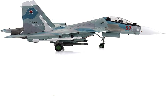 Hobby Master | 1:72 Scale Diecast Military Aircraft Replica | Su-30SM Red 57/RF-61768, Russian Air Force, 2018 | Model HA9512