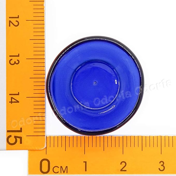 Odoria 1/12 Miniature Glass Bowl Dollhouse Decoration Accessories, Blue