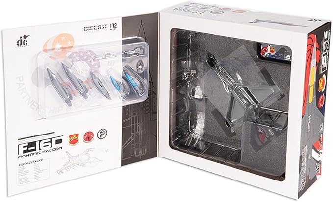 JC Wings | 1:72 Scale Model Military Aircrafts | F-16D Fighting Falcon, Republic of Singapore Air Force, 425th Fighter Squadron, Peace Carvin II, 30th Anniversary, 2023 | Model JCW-72-F16-024