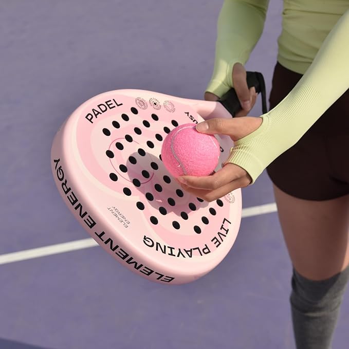 QF ENTHUSY Pink Tennis Balls, 3 Pack Colored Tennis, Suitable for Beginner, Training, Matches & Practice Sessions