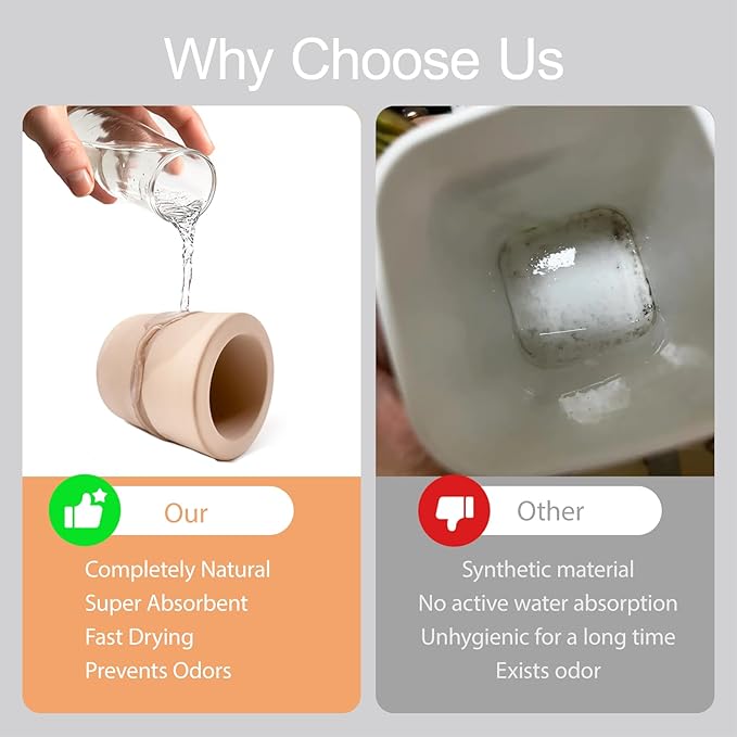 DiatZeno Mini Toothbrush Holders for Bathrooms - Diatomite Quick-Dry Organizer, Compact Portable Toothbrush Holder for Countertop, Shower & Travel Storage