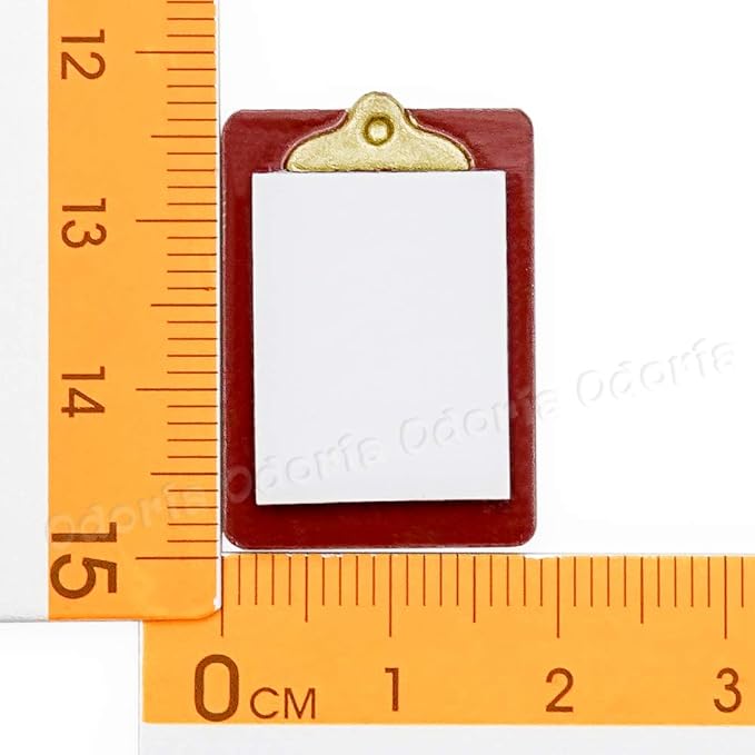Odoria 1/12 Miniature Colored Pencils and Clipboard Dollhouse Decoration Accessories
