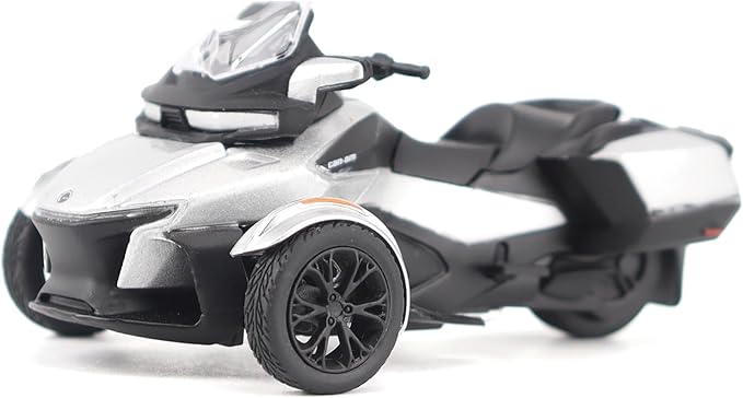 Diecast Masters BRP Bombardier Models 1:32 Scale Diecast Replica Can-Am Spyder RT, Hyper Silver | Item 60016