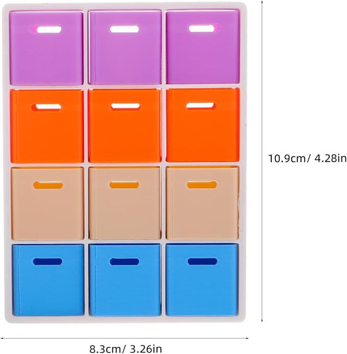BESTonZON 1 12 Miniature Dollhouse Storage Shelf Plastic Organizer Diy Combination for Dollhouse Miniatures and Accessories Display