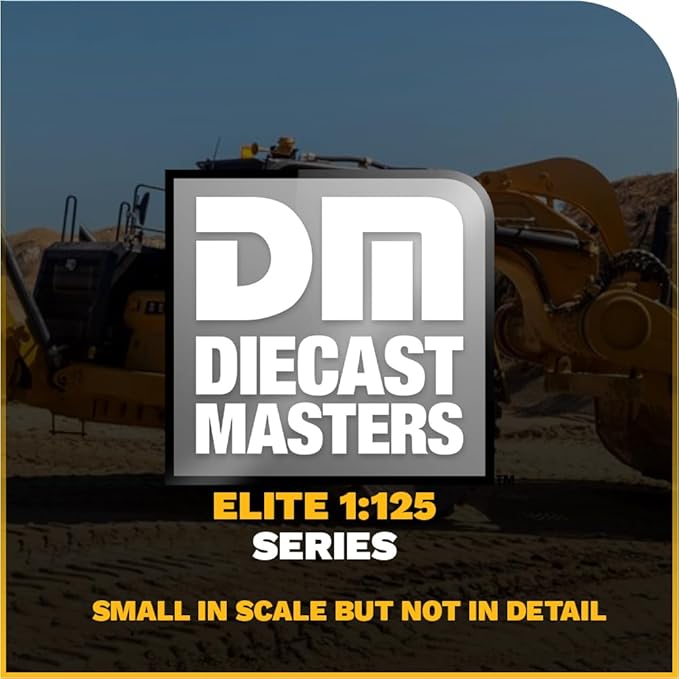 Diecast Masters 1:125 Caterpillar 657G Wheel Tractor Scraper, Elite Series Cat Truck | Scale Model Collectible Construction Trucks Truck, 85542