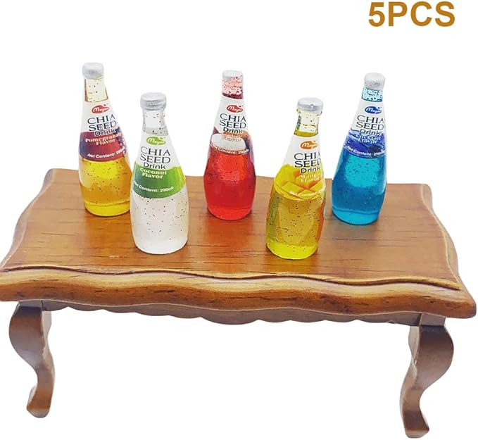 Dollhouse Kitchen Accessories Food 1 12 Scale Kitchenware Miniature Beverage Drinks Bottles Table Decoration Accessories