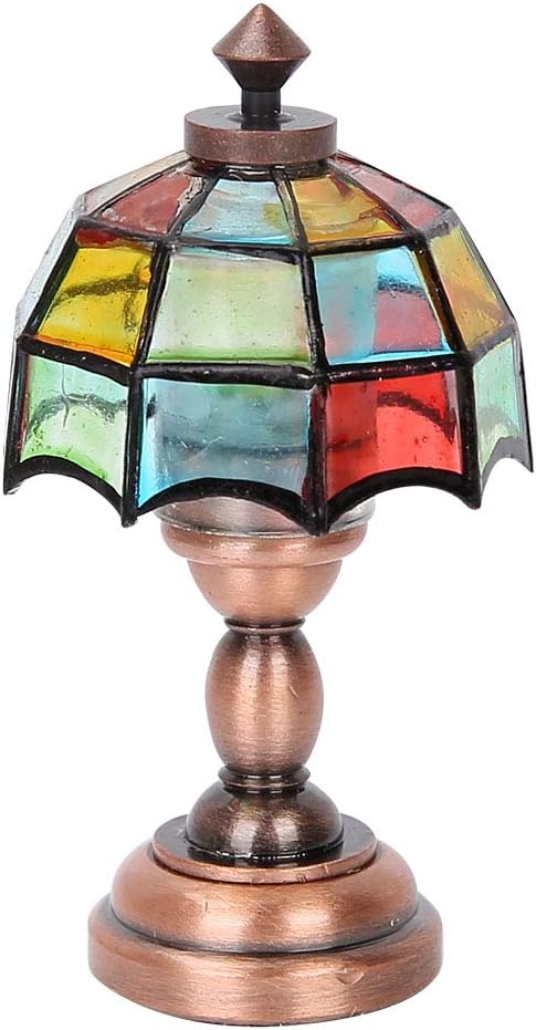 DAN&DRE Dollhouse Accessories Colorful Mini LED Lamp Simulation Ornament 1:12