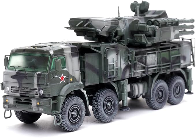 Panzerkampf | 1:72 Scale Military Diecast | Pantsir-S1 Ru Air Defense Weapon System | Tri-Colour Camouflage | Model 12216PA