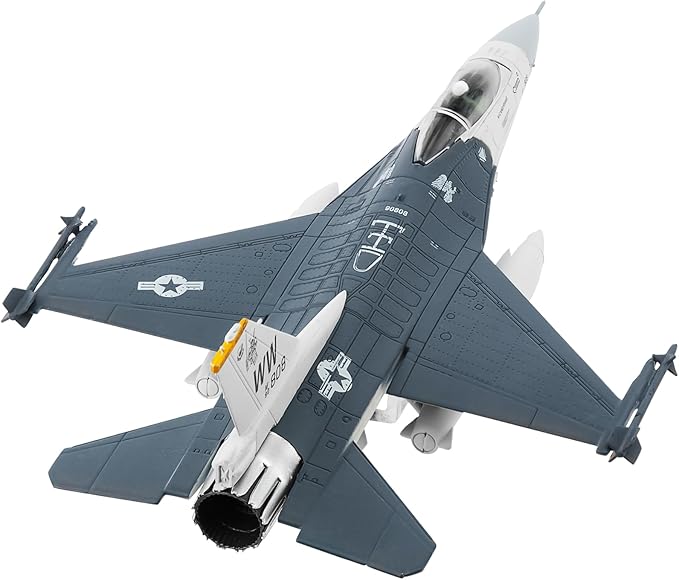 HANGHANG 1/100 Military Model Plane F16-C Fighting Falcon Alloy Fighter Plane Model Model Airplane for Collection and Gift