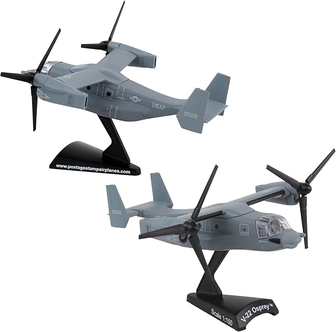 Daron Worldwide Trading V-22 Osprey Vehicle (1:150 Scale), Black