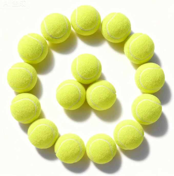 PoyPet 16-Pack Tennis Balls Bulk for Practice,Training and Beginners | Ideal for Dog Fetch,Chew and Play