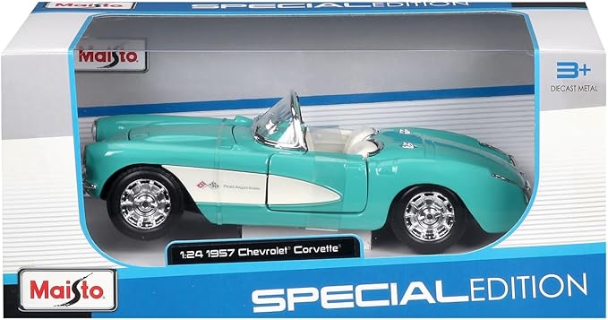 Maisto 1:24 Special Edition 1957 Chevrolet Corvette - Turquoise