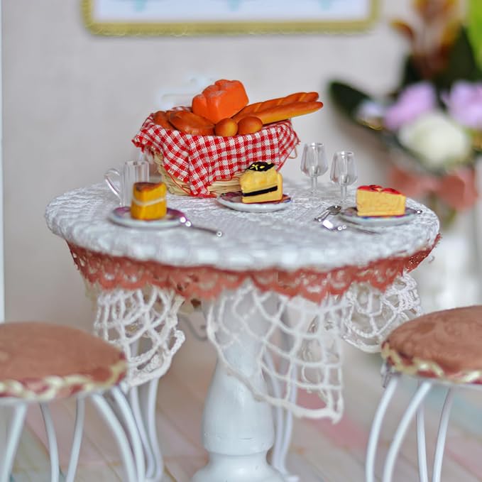 10Pcs Miniature Dollhouse Wine Glasses - 1:12 Scale Plastic Tiny Wine Glasses for Dollhouse Kitchen Decor Photography Props