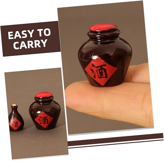 3pcs Dollhouse Miniature Wine Bottles Realistic Resin Accessories for DIY Decor for Miniature Scenes Unique Home Decoration for Photo Props