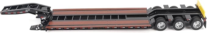 Diecast Masters 1/50 Trail King TK120 HDG Lowboy Trailer (Black Outrigger Version) 71137