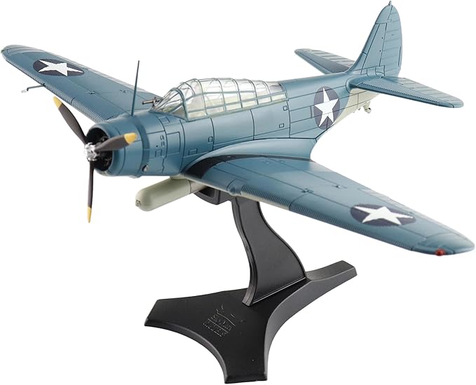Hobby Master | 1:72 Scale Diecast Military Aircraft Replica | TBD-1 Devastator Battle of Midway Black 1, Lt Cdr EE Lindsey, VT-6, USS Enterprise, 4th June 1942 | Model SM8012