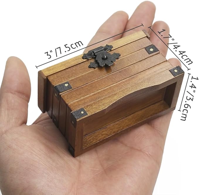 Odoria 1/12 Miniature Chest Box Dollhouse Decoration Accessories
