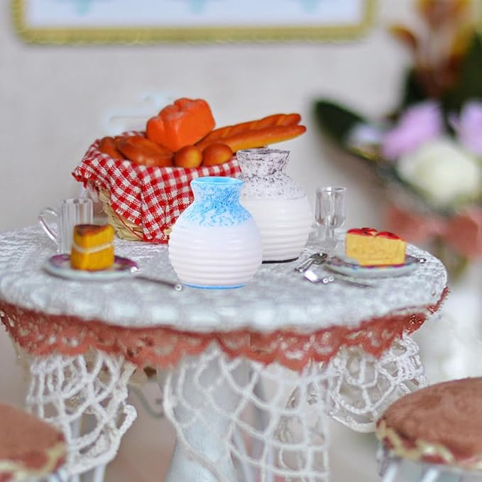 Ciieeo 24 Pcs Micro Landscape Vase Small House Flower Vase Tiny Homes Miniature Model Tiny House Decorations Mini House Accessories Tiny House Accessories Trinkets Resin Doll House