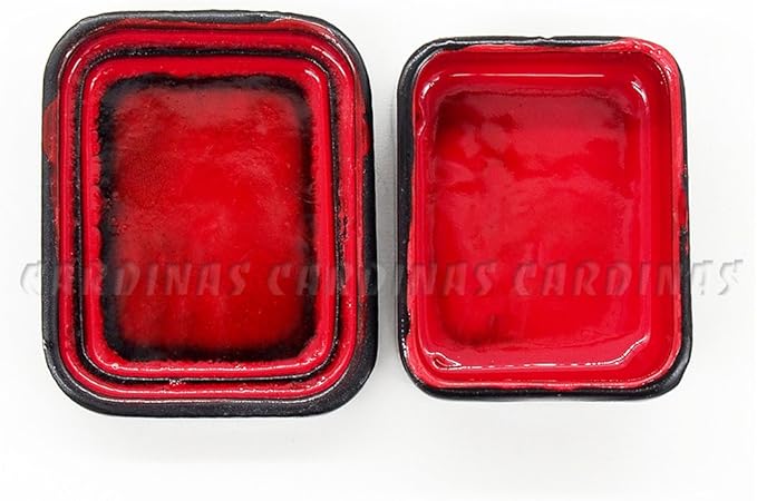 Odoria Dollhouse Bento Box Miniature: 1/12 Scale Japanese Lunch Container for Kitchen Dining Room - Mini Traditional Food Accessories Black and Red