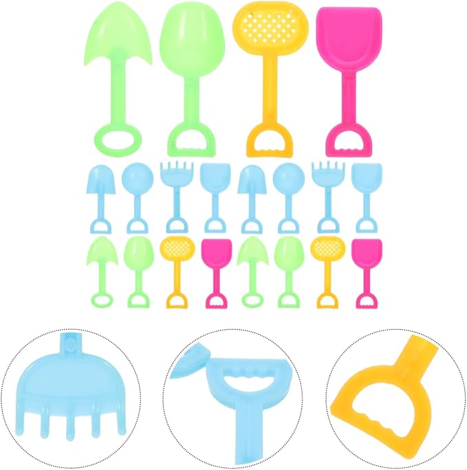 Alasum Mini Sand Digging Tool Model - Assorted Colors for Dollhouse Decoration Miniature Gardening and Photography Props