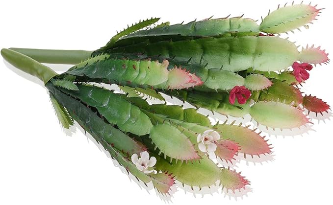 Bluecell 2pcs Real Looking Artificial Cactus Artificial Cacti Plant DIY Material for Home Decoration Flower Arrangement