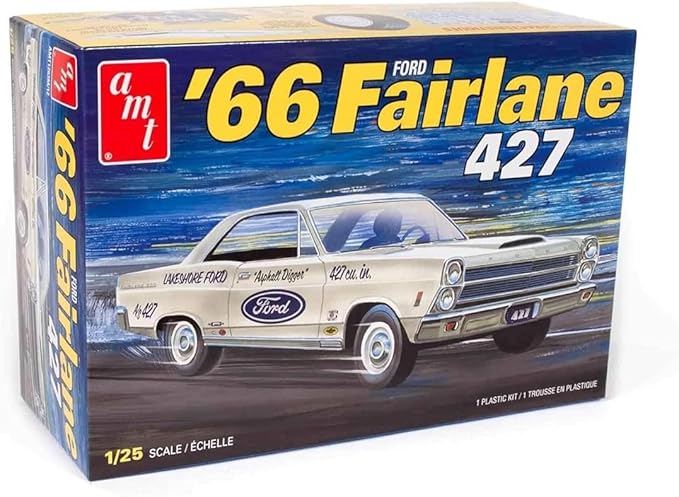AMT 1966 Ford Fairlane 427 1:25 Scale Model Kit, Factory Color