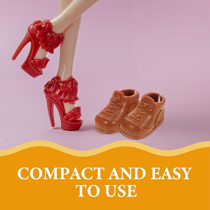 ifundom 17cm Miniature Doll Shoes for BJD/OB11/YMY Dolls Tiny High-Top Sneakers and Boots for 1/12 Scale Dollhouse Decor