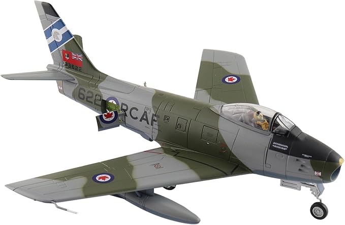 Hobby Master | 1:72 Scale Diecast Military Aircraft Replica | Sabre Mk. 6 23622, 430 Squadron, RCAF, 1950s | Model HA4326