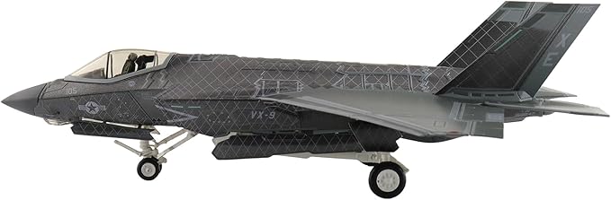Hobbymaster | 1:72 Scale Model Military Aircrafts | F-35C Black Chrome XE-105/168842, US Navy, August 2022 | Model HA6212