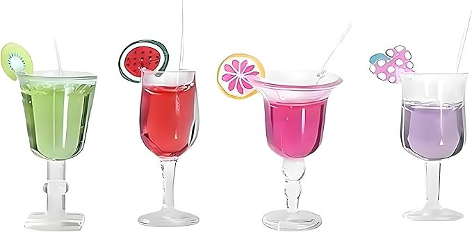 4-Piece 1:12 Scale Mini Bar Set - Hyper-Realistic Resin Wine & Cocktail Bottles for Dollhouse Kitchens, Architectural Models & Photography Props