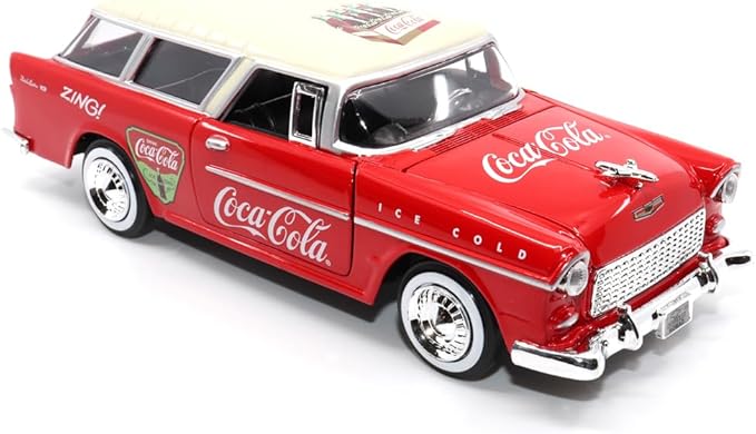 Motor city classics | Coca-Cola 1955 Chevy Nomad 1:24 Scale Model Diecast Collectible 424057