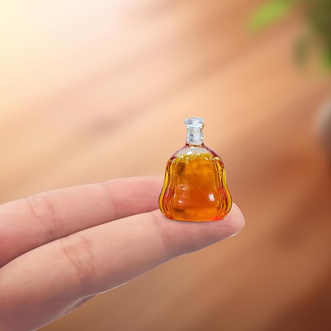 Mini Wine Bottle Resin Silicone Molds 3D Simulation Miniature Wine Bottle Epoxy Casting Molds for DIY Micro Resin Dollhouse Fairy Garden Kitchen Display Decor