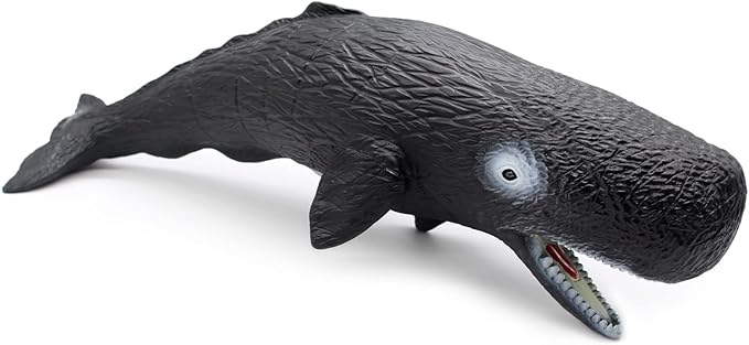 SmilerSmile Simulated Ocean Big Animal, One pc 15Inch Soft Filled Rubber Sea Educational Toys (Sperm Whale)