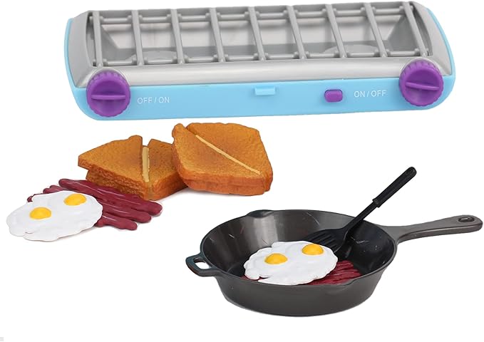 Sophia's 9 Piece Camp Stove and Food Set for 18" Dolls, Multicolor
