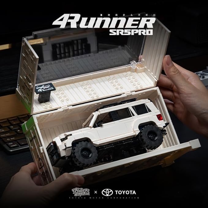 Toyota 4Runner SR5PRO Car Building with Collectible Display Container, TOYOTA Officially Licensed SUV, Compatible with Speed Champion, Building Toys for Adults and Kids Boys Ages 8-16(540PCS)