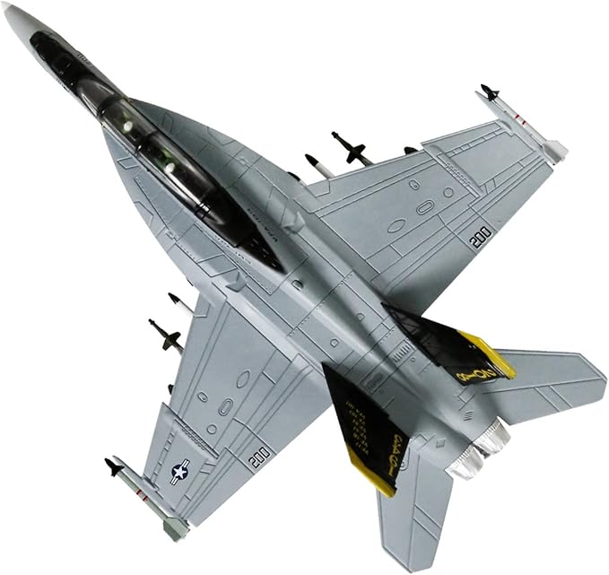 HANGHANG 1/100 Scale F/A-18 Hornet Strike Fighter Plane Metal Fighter Military Model Diecast Plane Model for Collection or Gift