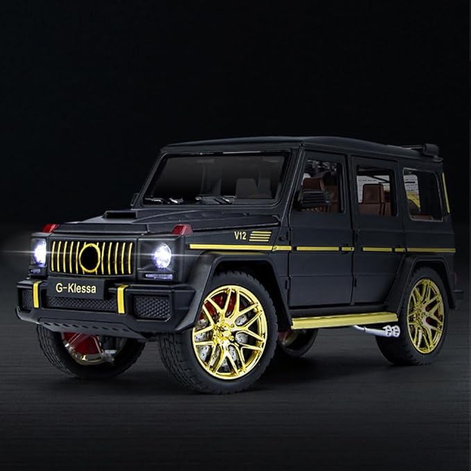 EROCK 1/24 Die-Cast Car Model Collectible Benz G63 AMG Model Car with Lights and Sound, Alloy Pull Back Toy car Toy Vehicle for Adult Boys Girls Gift