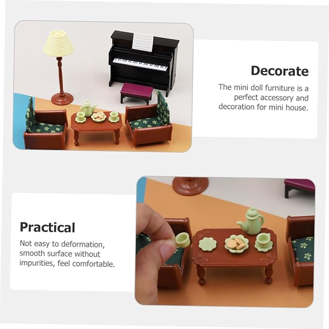 Milisten 1set Delicate Miniature Model of Realistic Doll Furniture for Mini House Accessory Multi-Purpose Decor for Projects and Miniature Life Scenes Compact Design and Smooth Finish