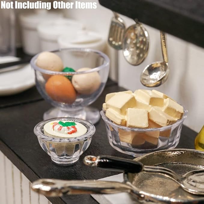 Odoria 1/12 Miniature Bowls and Glasses 11Pcs Dollhouse Decoration Accessories